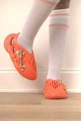 Cut Out Shoes With Jewel