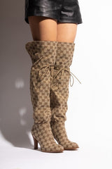 Print Over the Knee Boots