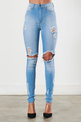 Destroyed Skinny Fit Jeans