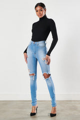 Destroyed Skinny Fit Jeans