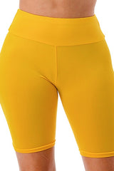 Rise High Waist Bike Shorts