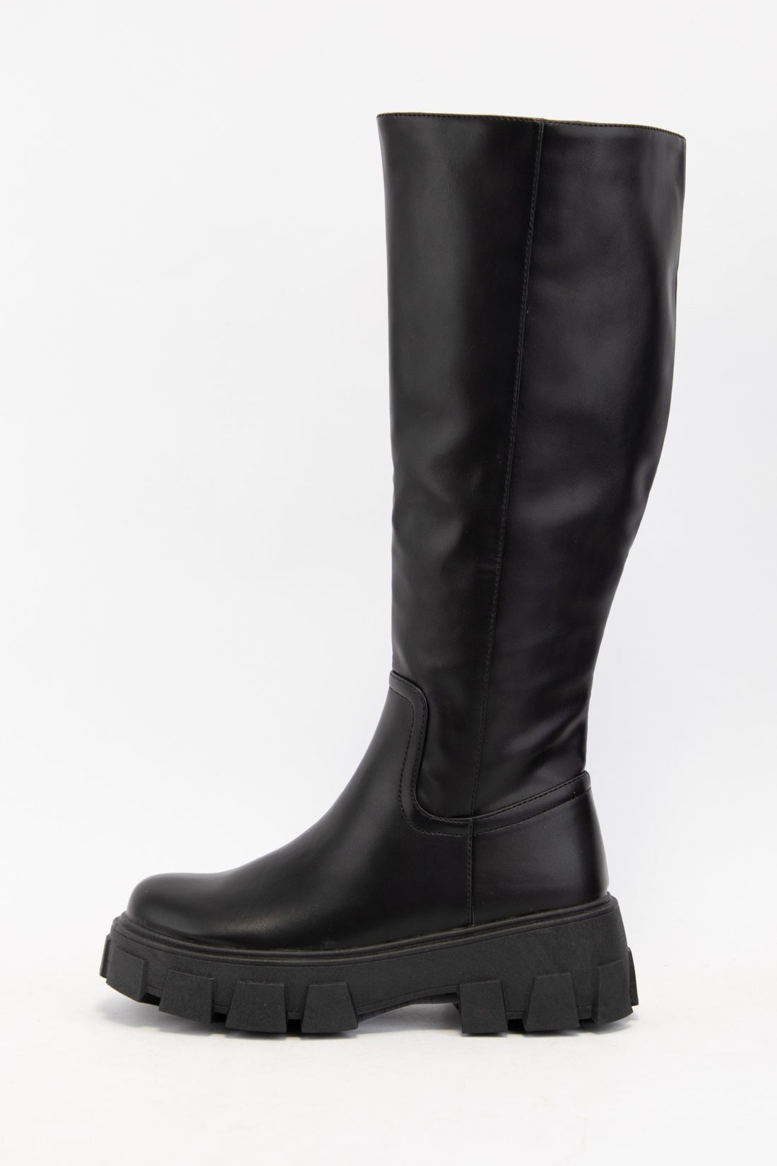 Chunky Lug Sole Platform Tall Boots