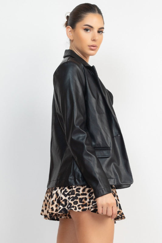 Pu Tailored Jacket