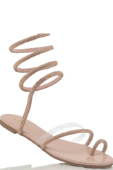 Snake Shaped Spiral Ankle Shoe
