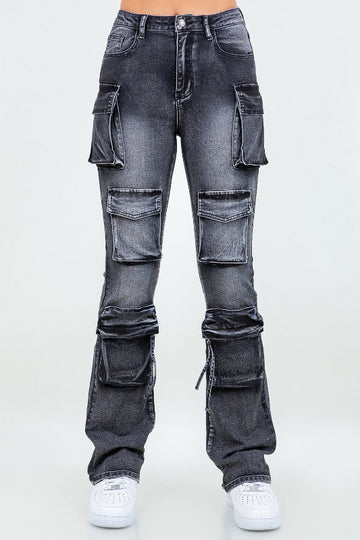 Pop Out Multi Pocket Stacked Jeans