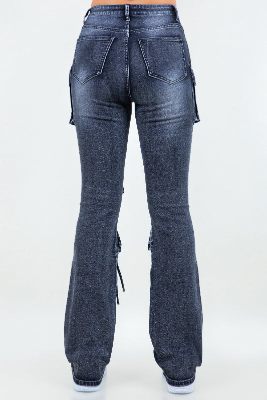 Pop Out Multi Pocket Stacked Jeans