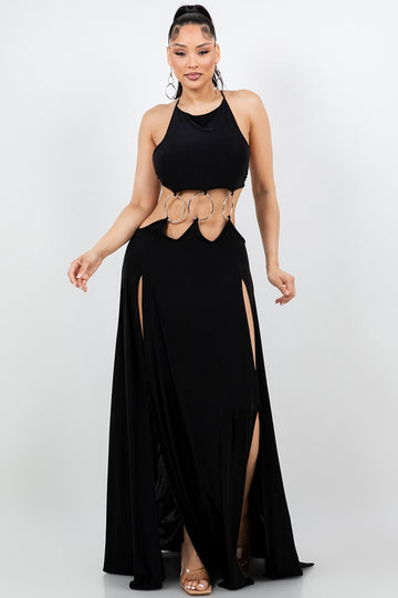Side Slit Maxi Dress