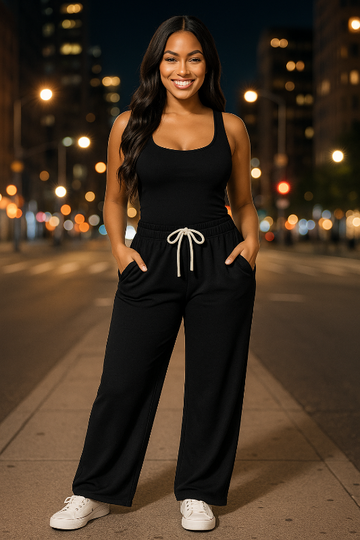 Cozy Soft Premium Fleece Wide Leg Sweatpants