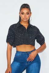 Stud Crop Shirts