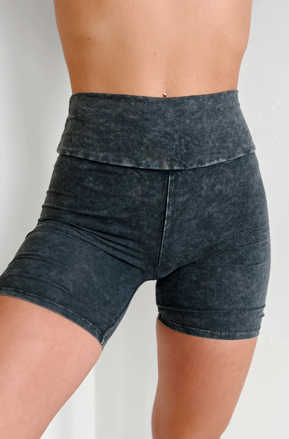 Acid Wash Legging Shorts JNK USA