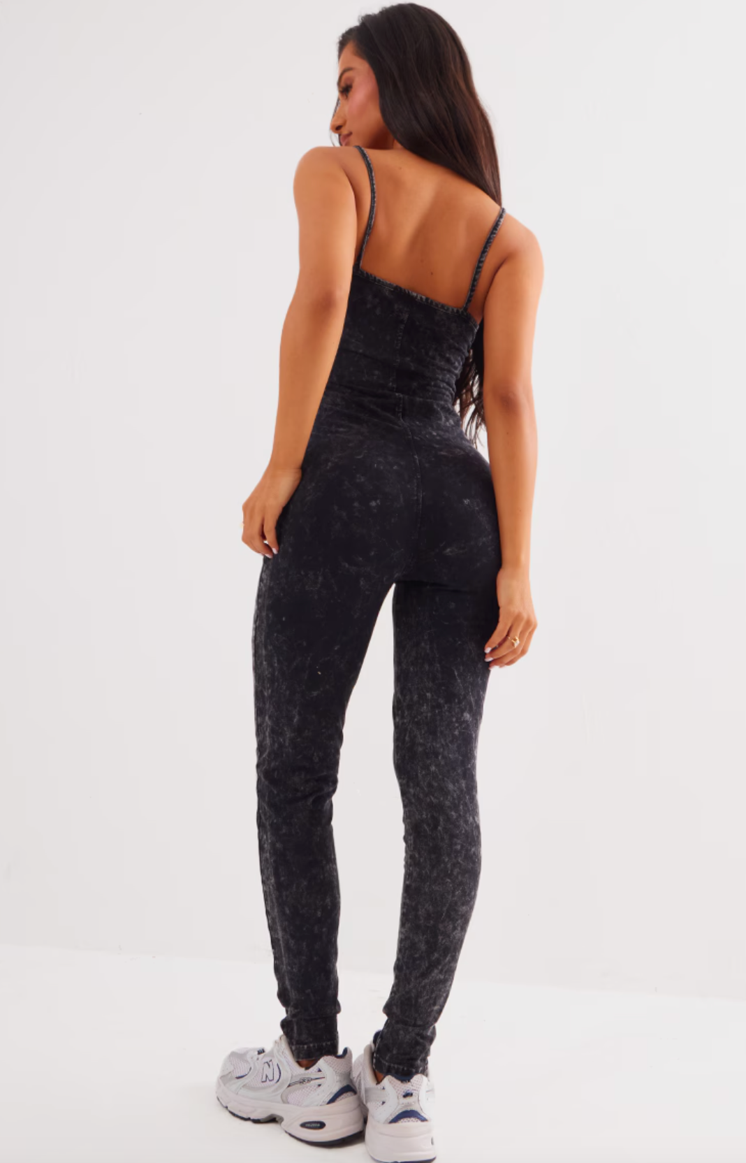 Spaghetti Strap Seamless Bodycon Jumpsuit