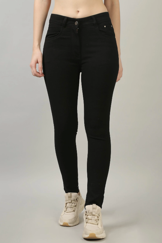 Washed Out Skinny Jeans - Black