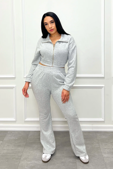 Fleece Turtleneck Zip and Pant Set