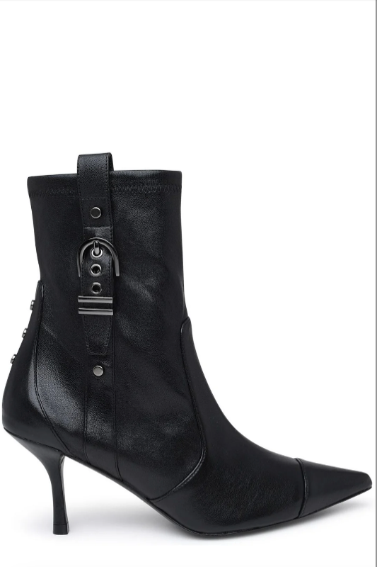 Pointed Toe PU Booties LEGEND FOOTWER INC