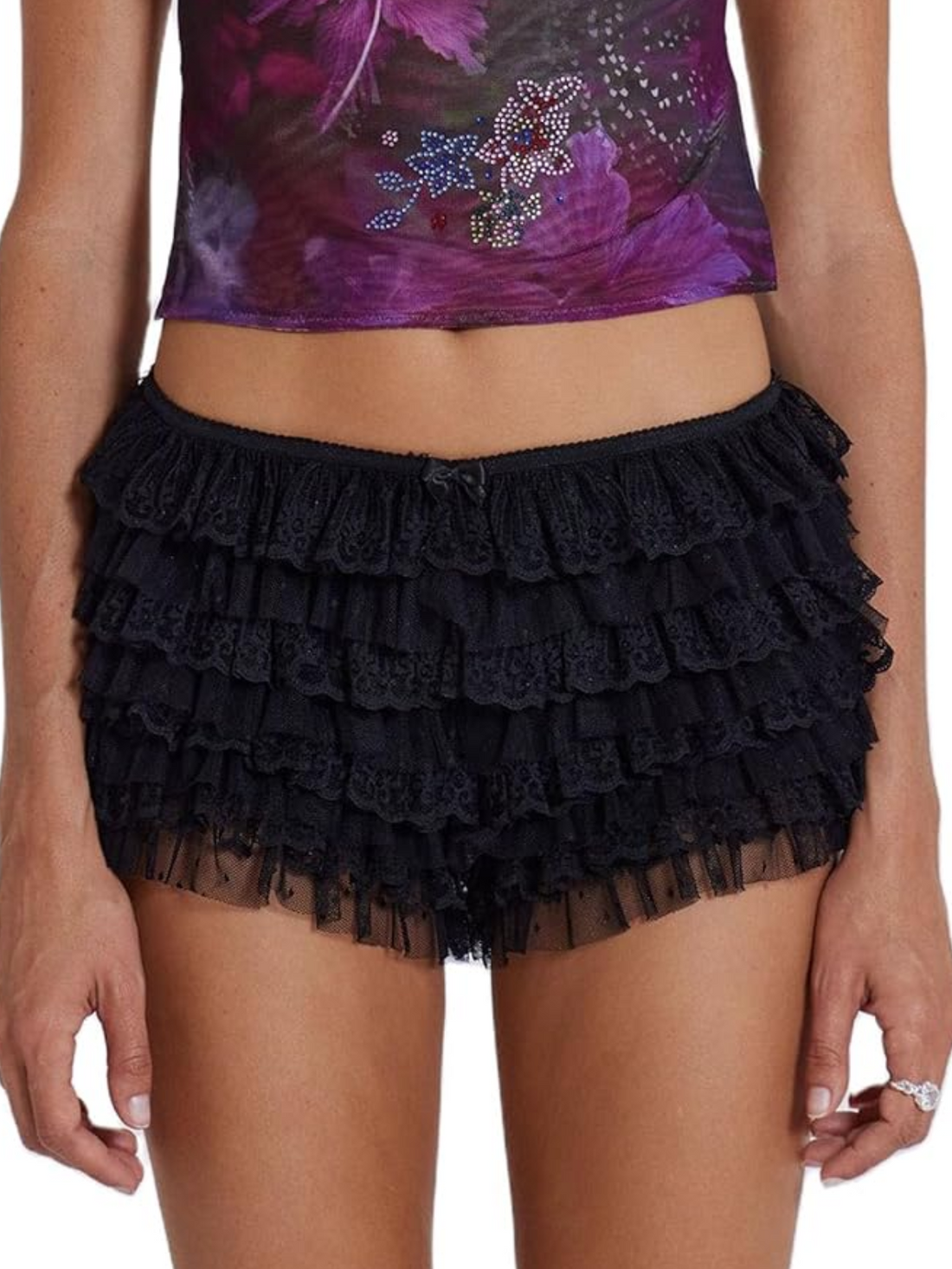 Ruffled Lace Short