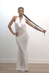 Low Neck Mesh Dress and Bikini Set