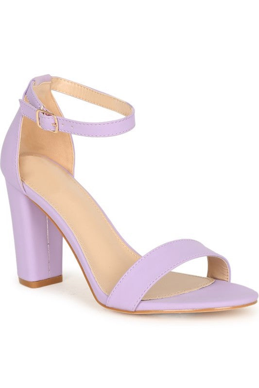 Heeled Sandal with Ankle Strap