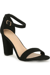 Heeled Sandal with Ankle Strap