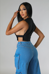 Vintage Open Side Top