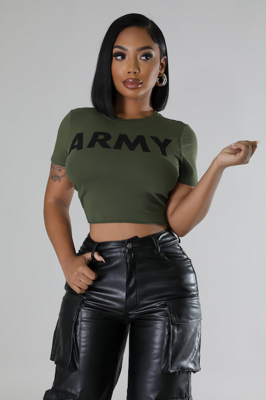 Army Print T-Shirt