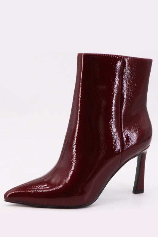 Pointy Toe High Heel Ankle Booties