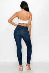 High Rise Classic Premium Fabric Skinny Jeans