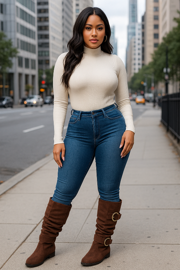 Double Buckle Slouch Boots