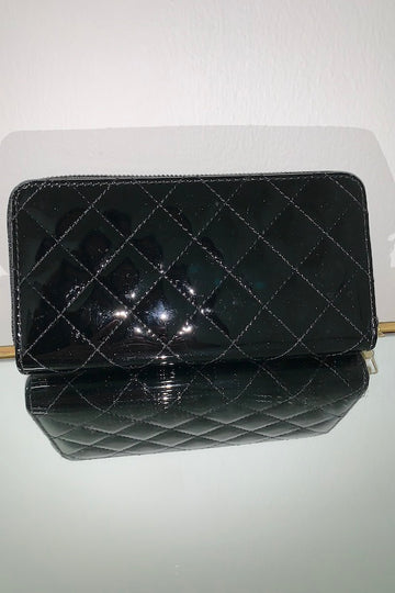 Shiny Quilted Wallet