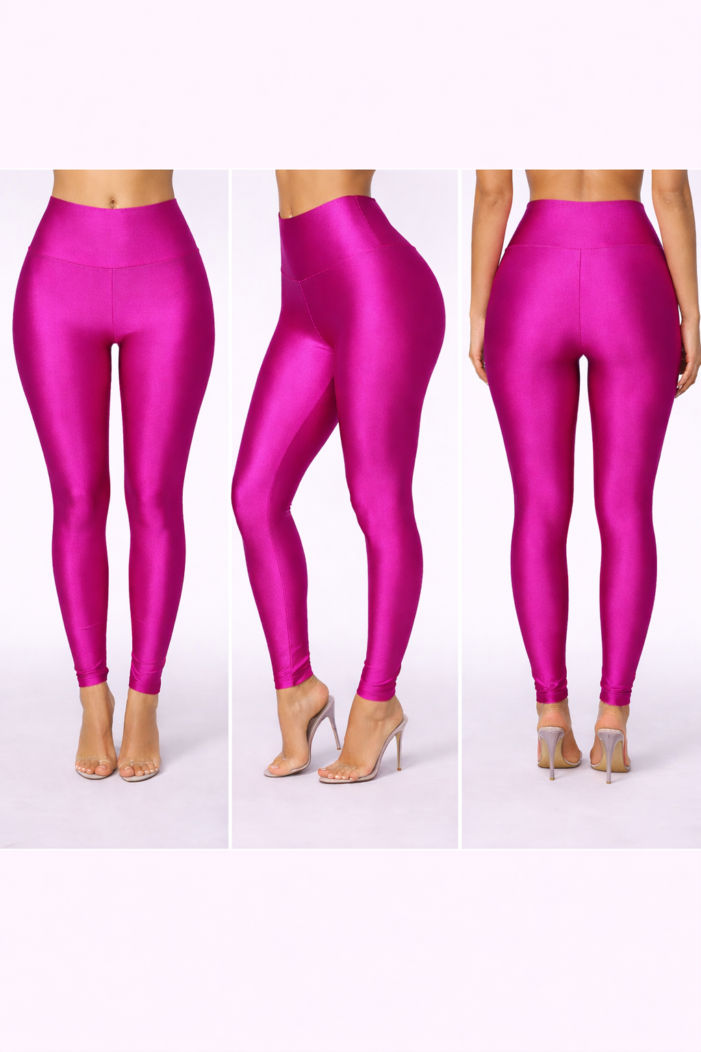 High Waist Shiny Leggings