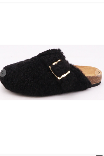 Furry Closed Toe Slippers