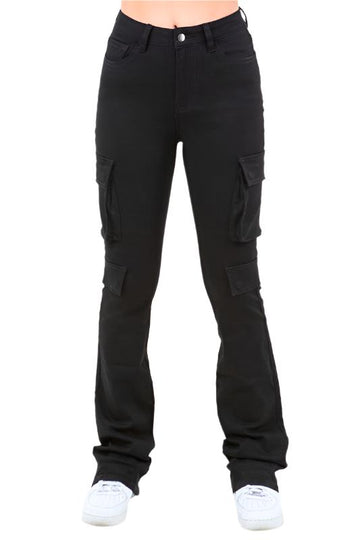 Stacked Cargo Pocket Panel Pants