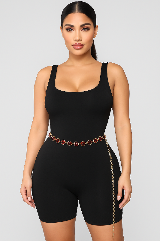 Circle Jewel Chain Belt