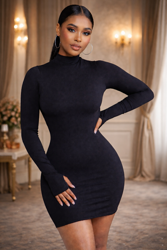 Long Sleeve Mini Dress 