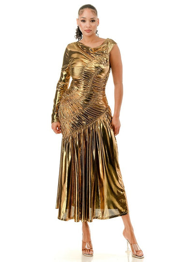 Majesty Metallic Dress