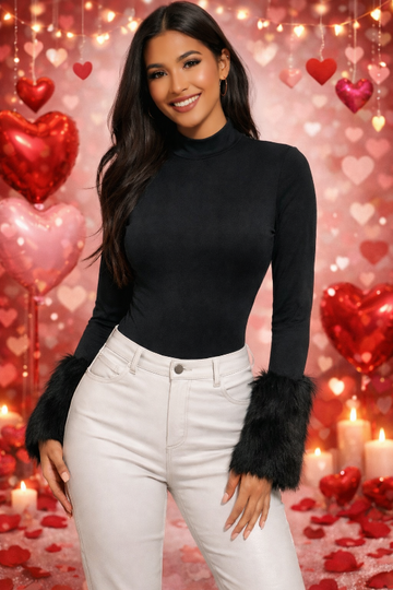 Luxe Fur Bodysuit