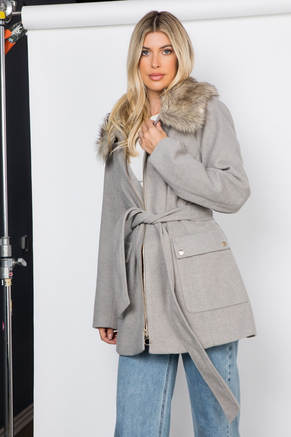 Fur Trim Jacket