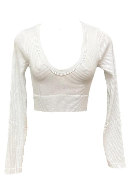 Long Sleeve Top V Neck