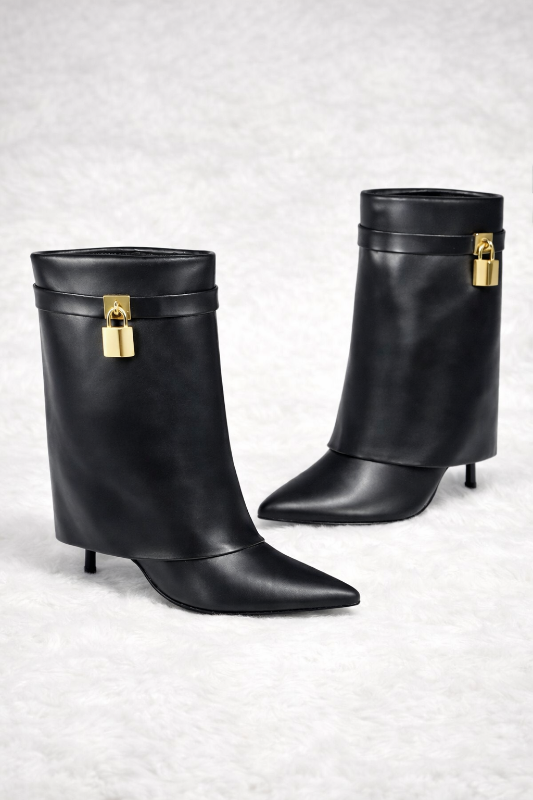 Step into confidence with these striking knee-high boots designed for those who refuse to blend in