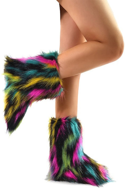 Faux Fur Ankle Bootie