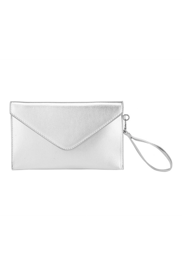 Ladies Smooth Flat Envelope Clutch Evening Handbag