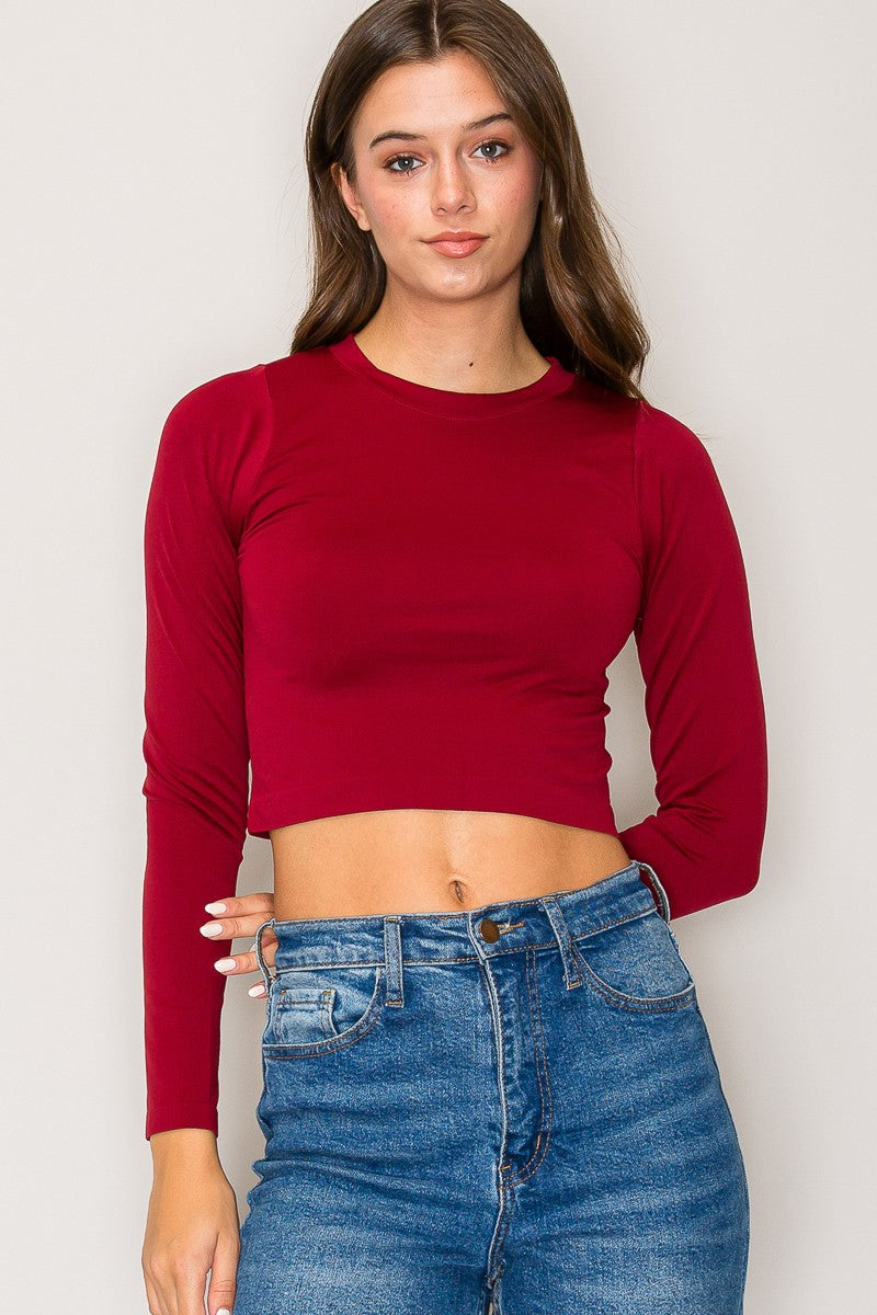 Long Sleeve Crop Top