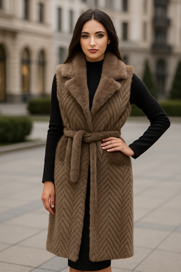 Long Fur Vest