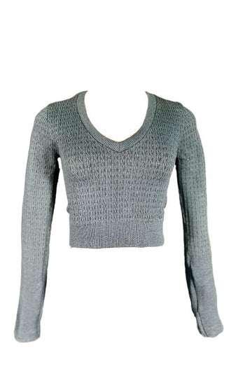 Long Sleeve V-Neck Sweater Top