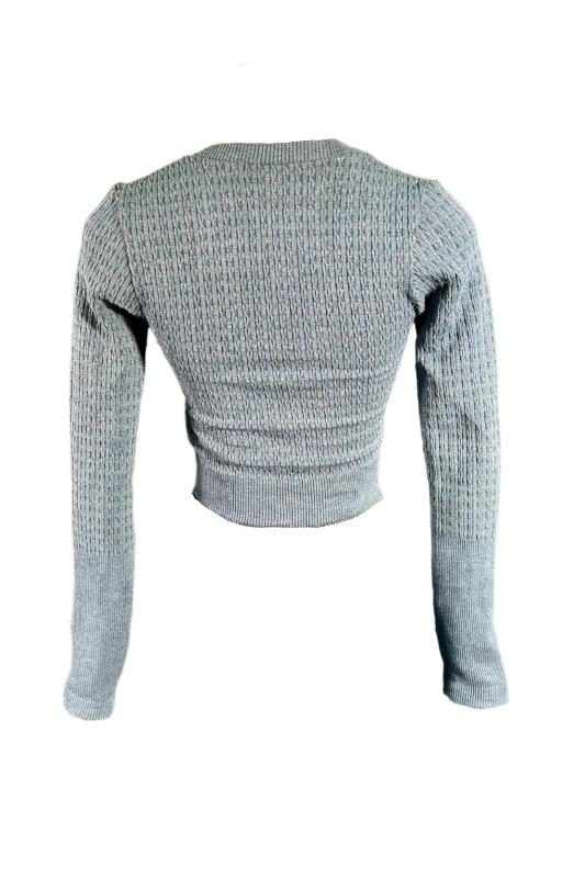 Long Sleeve V-Neck Sweater Top