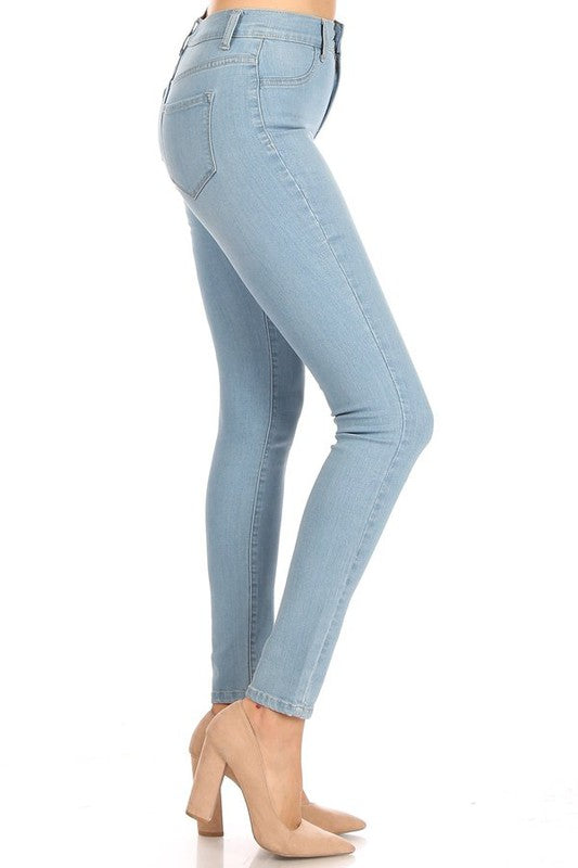 High Rise Skinny Jean with Fake Front Pockets ENCORE JEANS.CORP