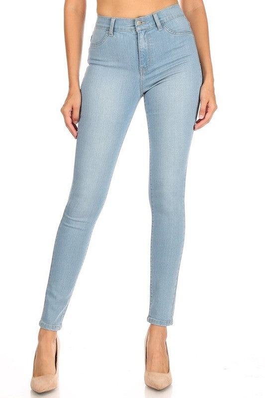 High Rise Skinny Jean with Fake Front Pockets ENCORE JEANS.CORP