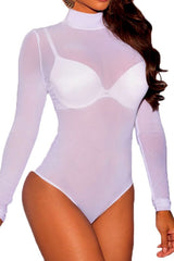 Mesh Long Sleeve Bodysuit