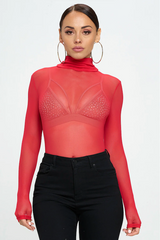 Mesh Long Sleeve Bodysuit