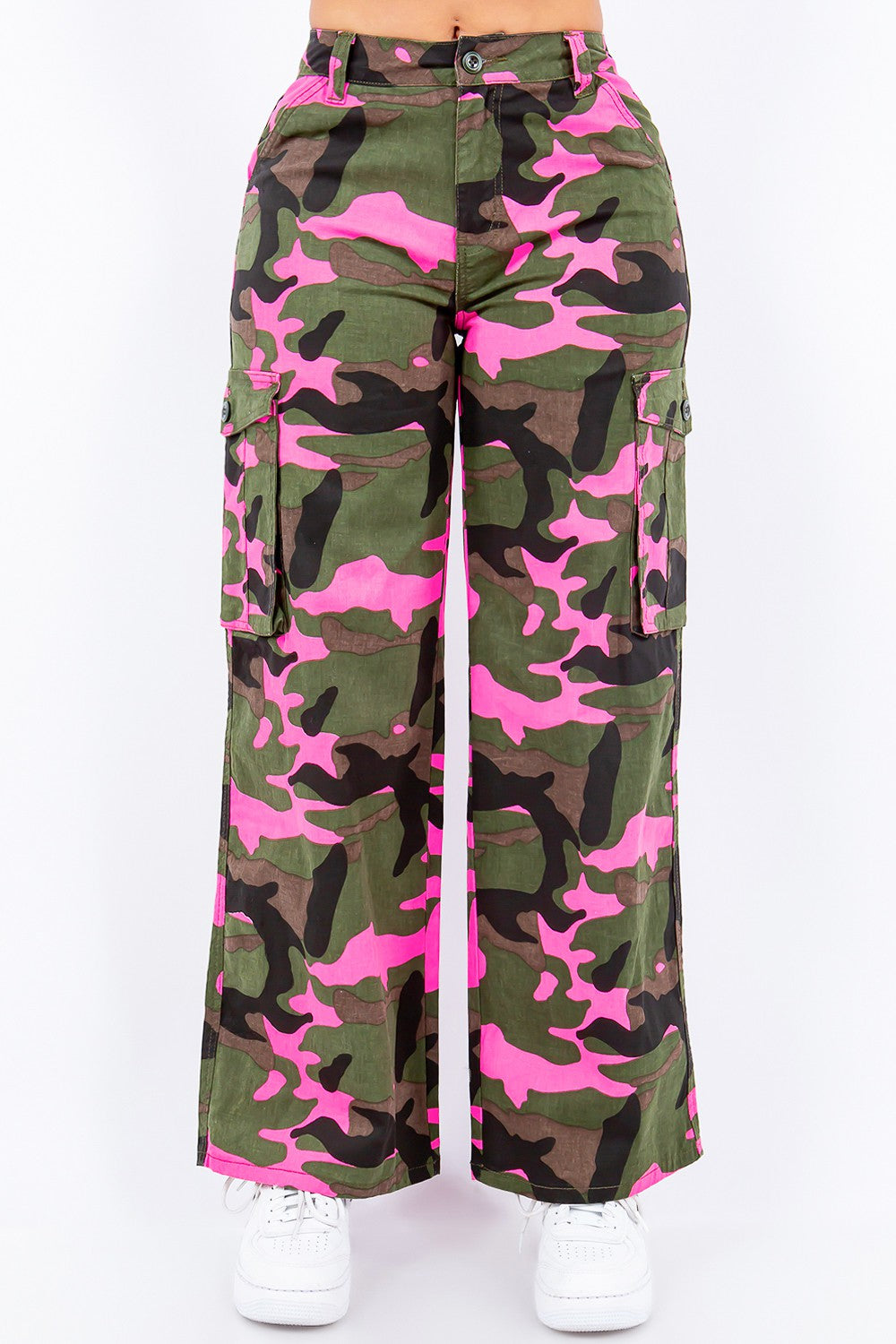 High Rise Camo Wide Leg Pants