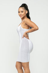 Horizontal Ribbed Tank Mini Dress